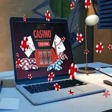 Tampilan layar komputer dengan indikator enkripsi SSL di browser